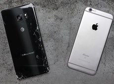 Trải qua bài thử nghiệm thả rơi Galaxy Note 7 và iPhone 6s. 