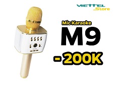 Tháng 12, Mic Karaoke M9 giảm giá mạnh 200.000đ tại hệ thống Viettel Store