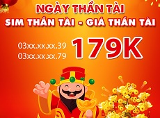 Ngày thần tài: Mua SIM thần tài - Giá cũng thần tài