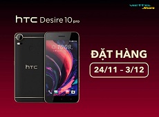 Đặt hàng HTC Desire 10 Pro tại Viettel Store nhận tai nghe Bluetooth cực chất