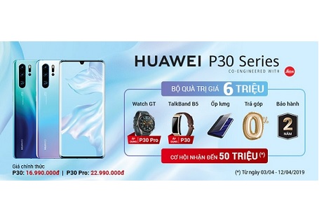 Nhận bộ quà khủng cùng cơ hội trúng 50 triệu đồng khi đặt trước Huawei P30 | P30 Pro