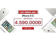 Siêu bất ngờ: iPhone 5s giá sốc chỉ còn 4.590.000đ tại Viettel Store