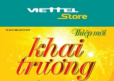 Tưng bừng khai trương, smartphone giảm giá kịch sàn tại Viettel Store Cà Mau và Buôn Mê Thuột