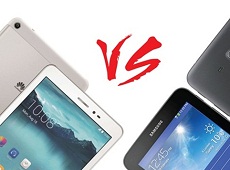 Đọ sức 2 mẫu máy tính bảng giá rẻ Galaxy Tab 3V và Huawei MediaPad T1 8.0