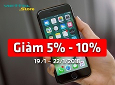 Duy nhất 4 ngày, mua iPhone online, giảm giá tới 10% tại Viettel Store