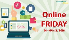 Máy tính bảng, lap top, phụ kiện giảm 49% ngày Online Friday tại Viettel Store