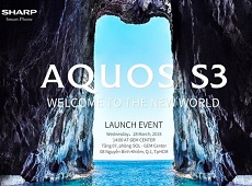 Sự kiện ra mắt Sharp Aquos S3 tại Việt Nam được xác nhận vào ngày mai 28/3