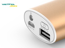 Cận cảnh sạc dự phòng XPhone 5200mAh hỗ trợ đèn pin siêu sáng