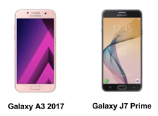 Cùng Viettel Store so sánh Galaxy J7 Prime và A3 2017 chi tiết