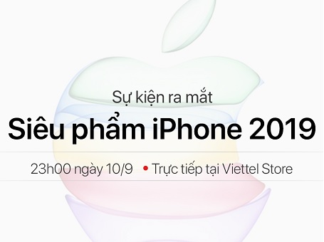 Xem ngay live stream sự kiện ra mắt iPhone 2019 và tham gia chơi mini game cùng Viettel Store