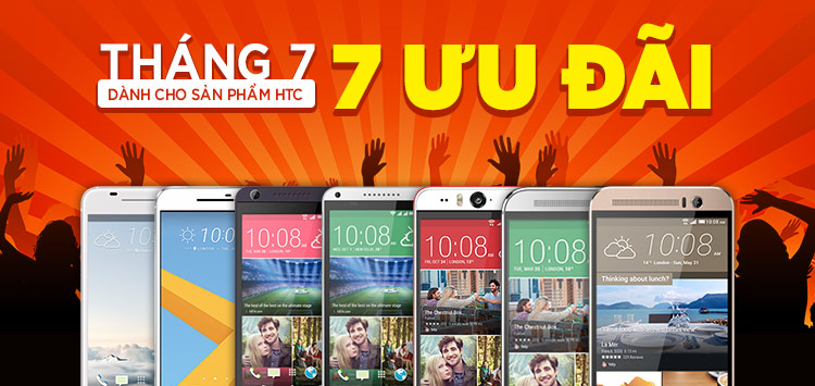 Chúc mừng 7 khách hàng trúng smartphone cao cấp HTC 10