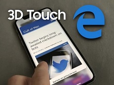 Microsoft mang tính năng cảm ứng lực lên trình duyệt Edge trên iOS